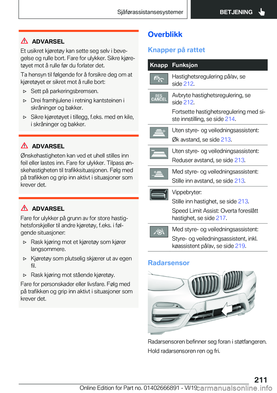 BMW X4 M 2020  InstruksjonsbØker (in Norwegian) �A�D�V�A�R�S�E�L
�E�t��u�s�i�k�r�e�t��k�j�