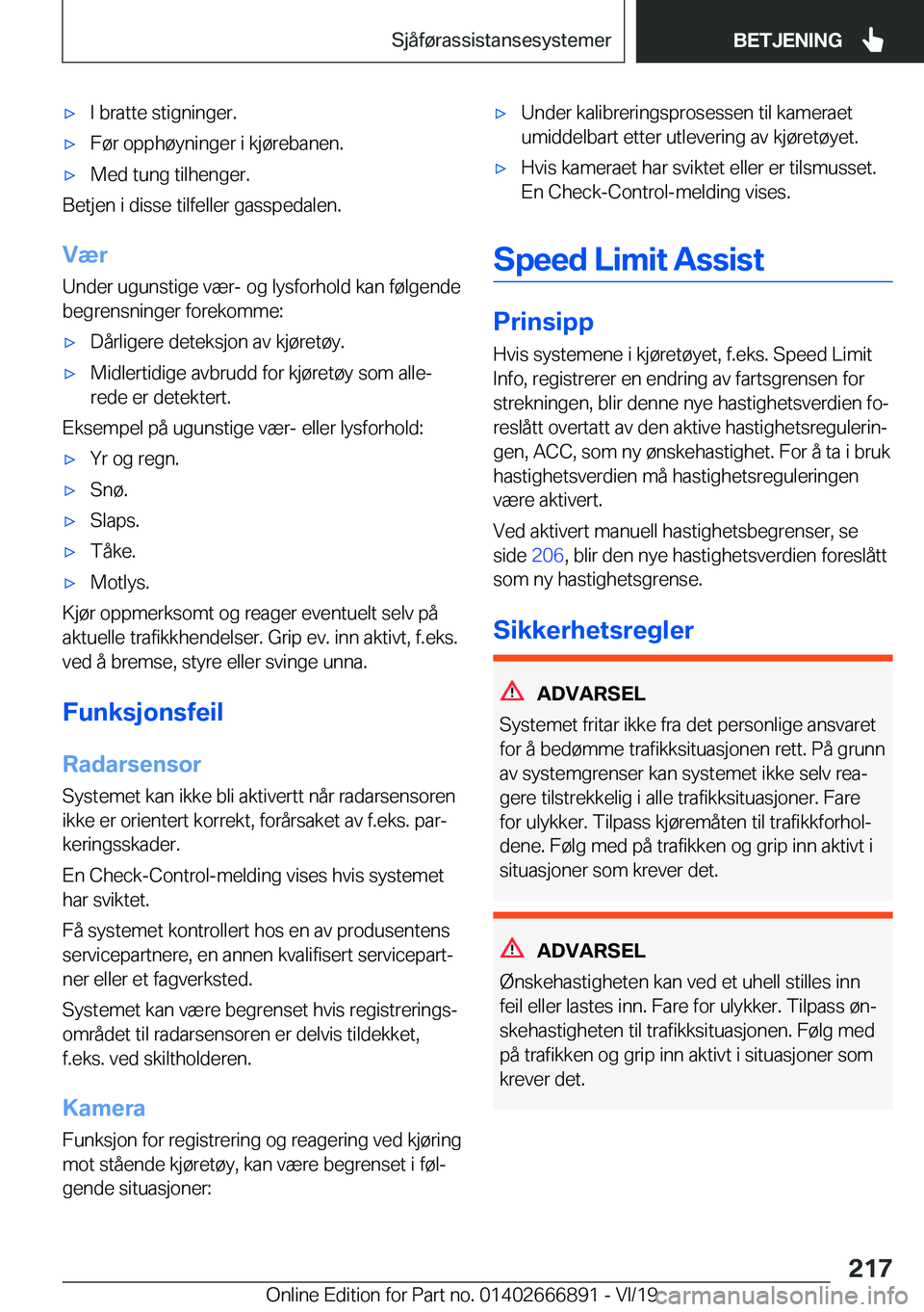 BMW X4 M 2020  InstruksjonsbØker (in Norwegian) 'x�I��b�r�a�t�t�e��s�t�i�g�n�i�n�g�e�r�.'x�F�
