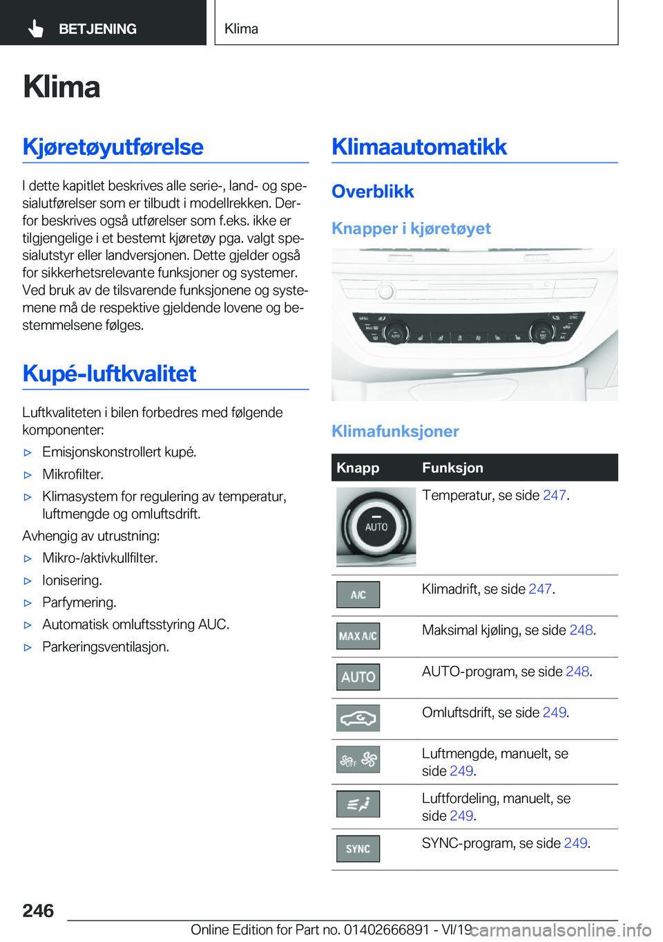BMW X4 M 2020  InstruksjonsbØker (in Norwegian) �K�l�i�m�a�K�j�