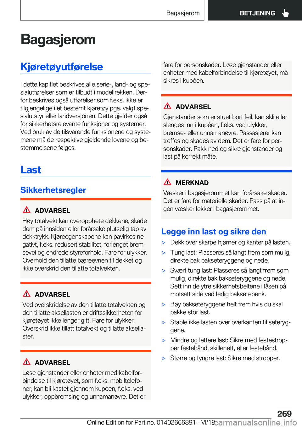 BMW X4 M 2020  InstruksjonsbØker (in Norwegian) �B�a�g�a�s�j�e�r�o�m�K�j�