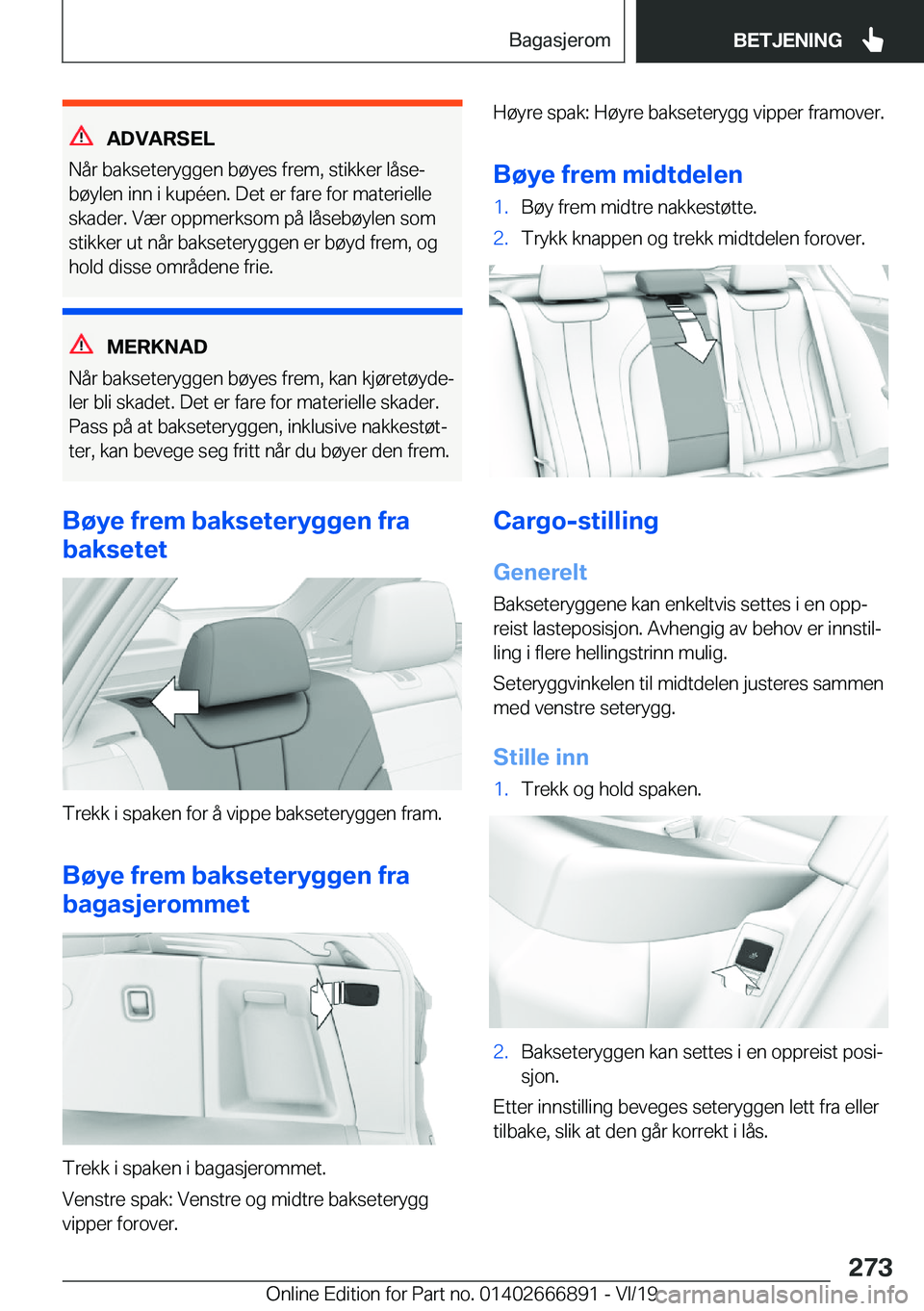 BMW X4 M 2020  InstruksjonsbØker (in Norwegian) �A�D�V�A�R�S�E�L
�N�å�r��b�a�k�s�e�t�e�r�y�g�g�e�n��b�