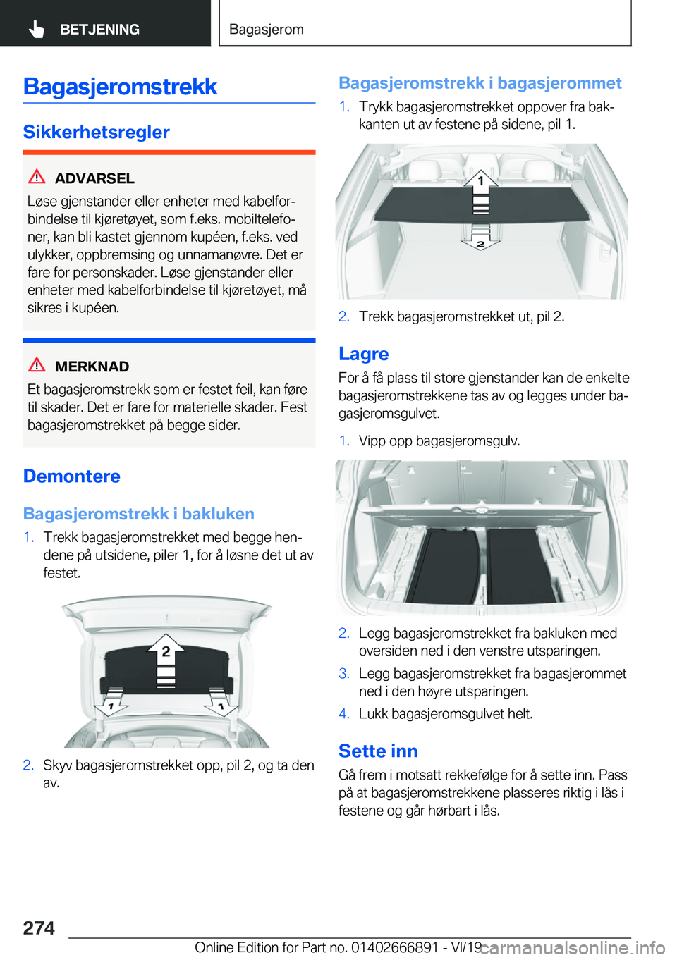 BMW X4 M 2020  InstruksjonsbØker (in Norwegian) �B�a�g�a�s�j�e�r�o�m�s�t�r�e�k�k
�S�i�k�k�e�r�h�e�t�s�r�e�g�l�e�r
�A�D�V�A�R�S�E�L
�L�