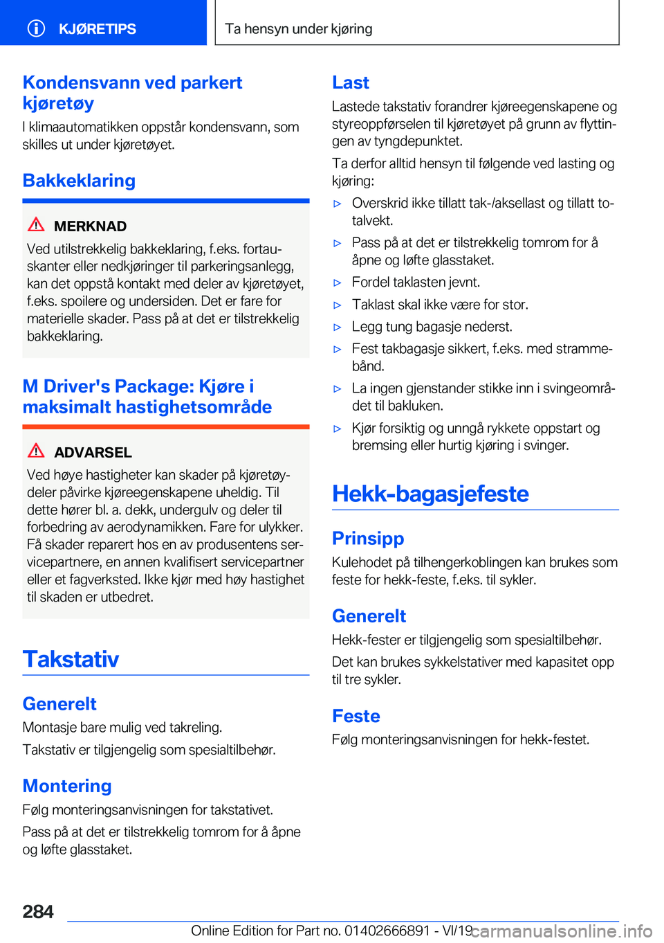 BMW X4 M 2020  InstruksjonsbØker (in Norwegian) �K�o�n�d�e�n�s�v�a�n�n��v�e�d��p�a�r�k�e�r�t
�k�j�
