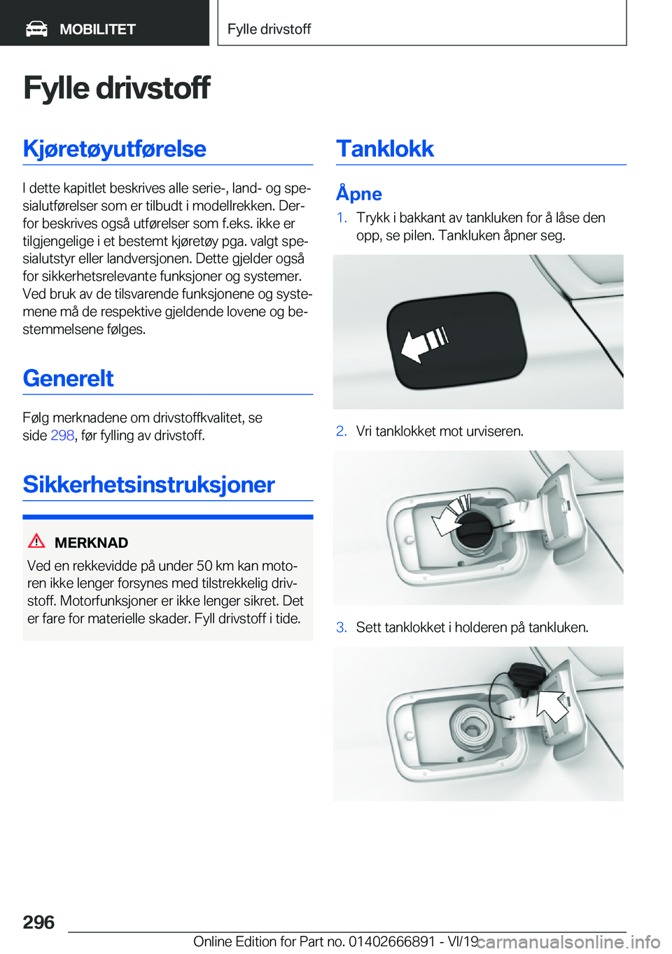BMW X4 M 2020  InstruksjonsbØker (in Norwegian) �F�y�l�l�e��d�r�i�v�s�t�o�f�f�K�j�