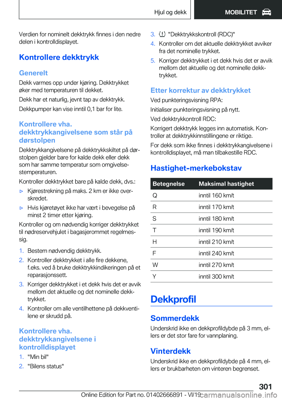 BMW X4 M 2020  InstruksjonsbØker (in Norwegian) �V�e�r�d�i�e�n��f�o�r��n�o�m�i�n�e�l�t��d�e�k�k�t�r�y�k�k��f�i�n�n�e�s��i��d�e�n��n�e�d�r�e�d�e�l�e�n��i��k�o�n�t�r�o�l�l�d�i�s�p�l�a�y�e�t�.
�K�o�n�t�r�o�l�l�e�r�e��d�e�k�k�t�r�y�k�k
�G�e�n
