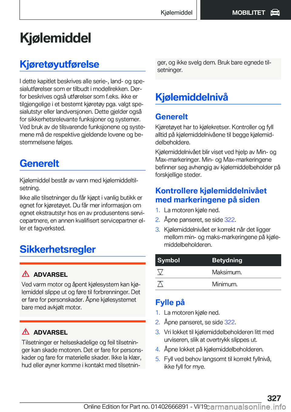 BMW X4 M 2020  InstruksjonsbØker (in Norwegian) �K�j�