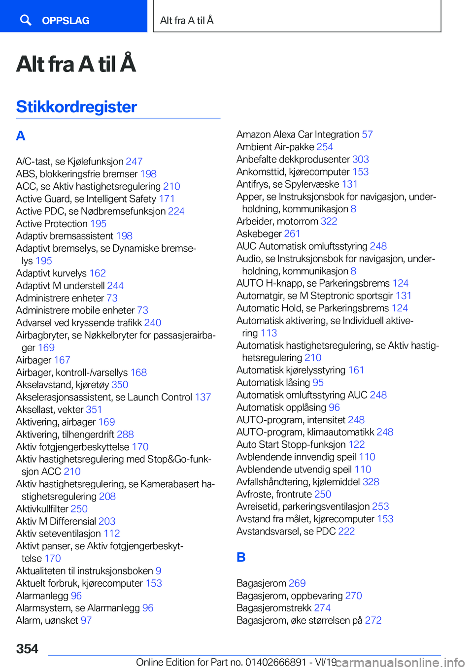 BMW X4 M 2020  InstruksjonsbØker (in Norwegian) �A�l�t��f�r�a��A��t�i�l��