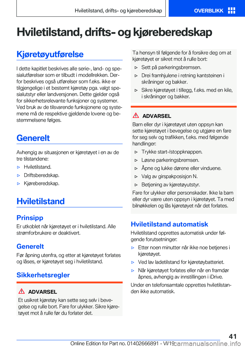 BMW X4 M 2020  InstruksjonsbØker (in Norwegian) �H�v�i�l�e�t�i�l�s�t�a�n�d�,��d�r�i�f�t�s�-��o�g��k�j�