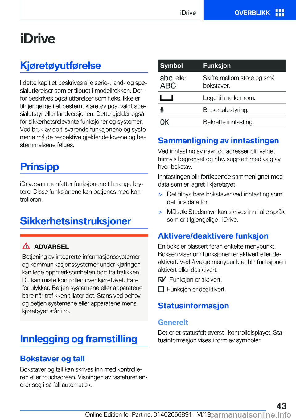 BMW X4 M 2020  InstruksjonsbØker (in Norwegian) �i�D�r�i�v�e�K�j�