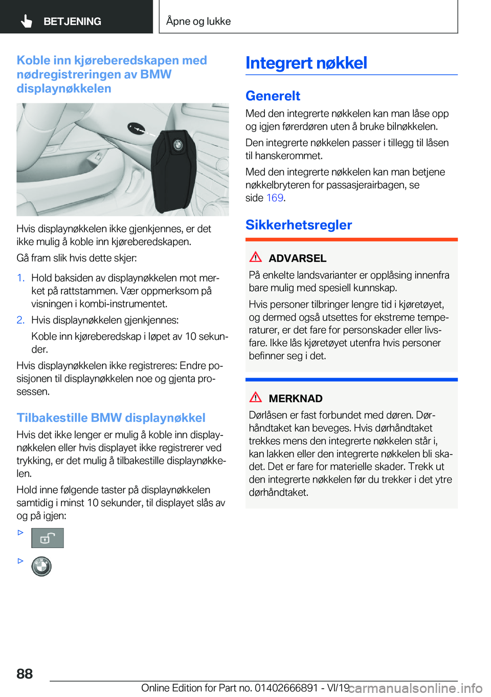 BMW X4 M 2020  InstruksjonsbØker (in Norwegian) �K�o�b�l�e��i�n�n��k�j�