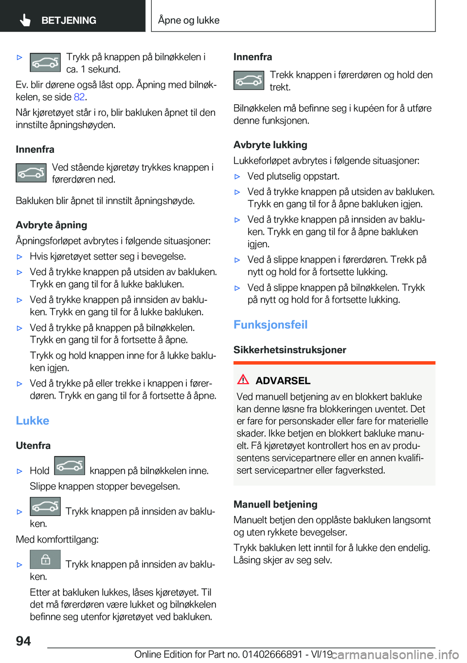 BMW X4 M 2020  InstruksjonsbØker (in Norwegian) 'x�T�r�y�k�k��p�å��k�n�a�p�p�e�n��p�å��b�i�l�n�