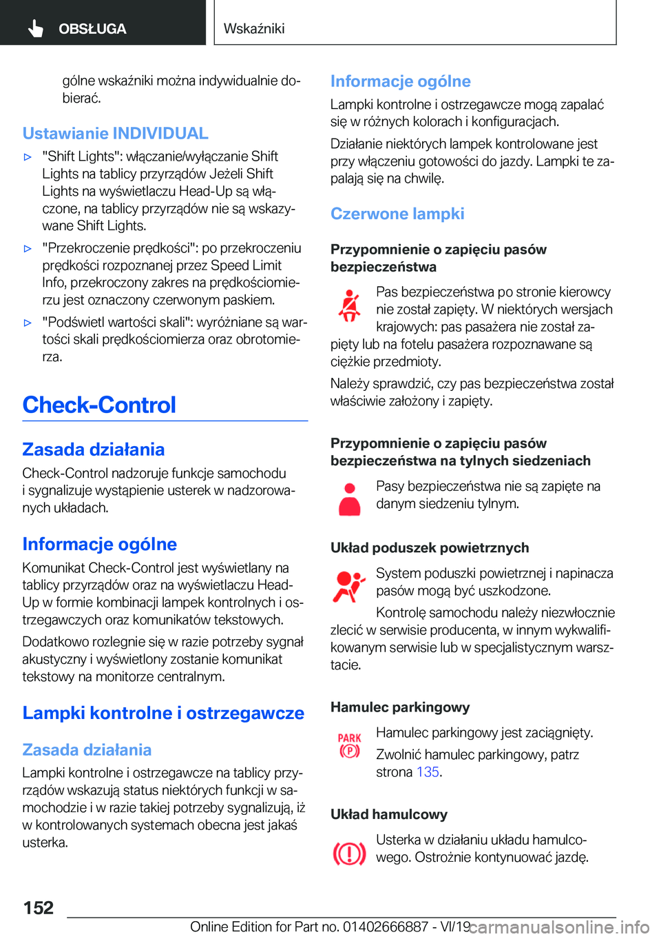 BMW X4 M 2020  Instrukcja obsługi (in Polish) �g�