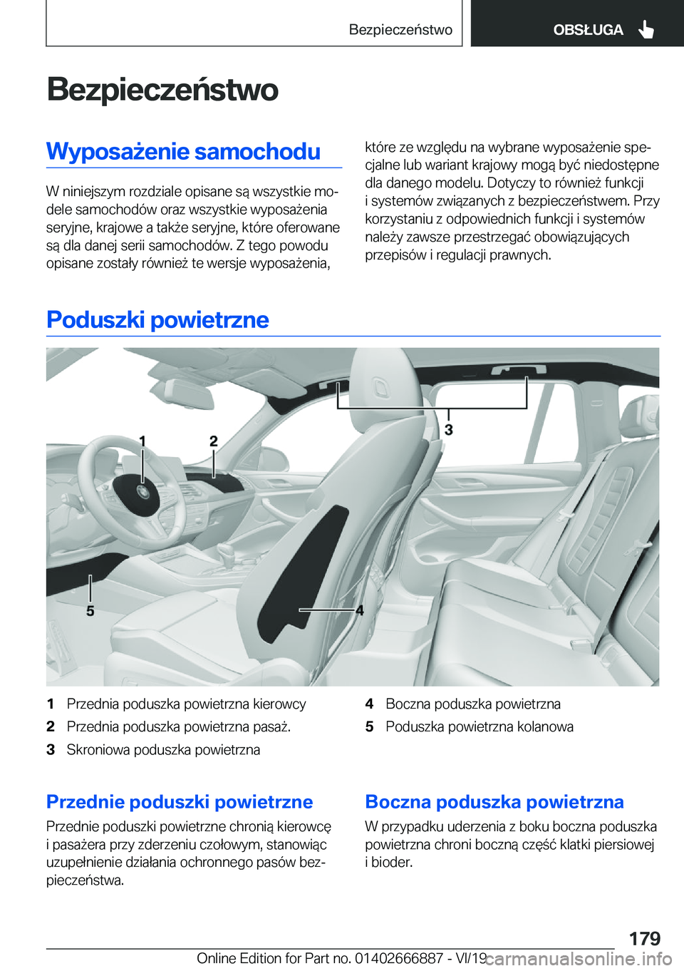 BMW X4 M 2020  Instrukcja obsługi (in Polish) �B�e�z�p�i�e�c�z�e�