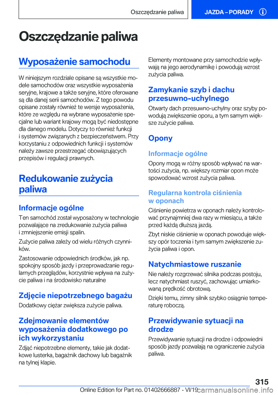 BMW X4 M 2020  Instrukcja obsługi (in Polish) �O�s�z�c�z�