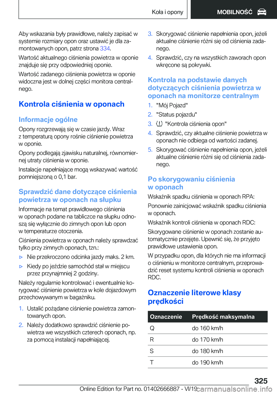 BMW X4 M 2020  Instrukcja obsługi (in Polish) �A�b�y��w�s�k�a�z�a�n�i�a��b�y�ł�y��p�r�a�w�i�d�ł�o�w�e�,��n�a�l�e9�y��z�a�p�i�s�a�