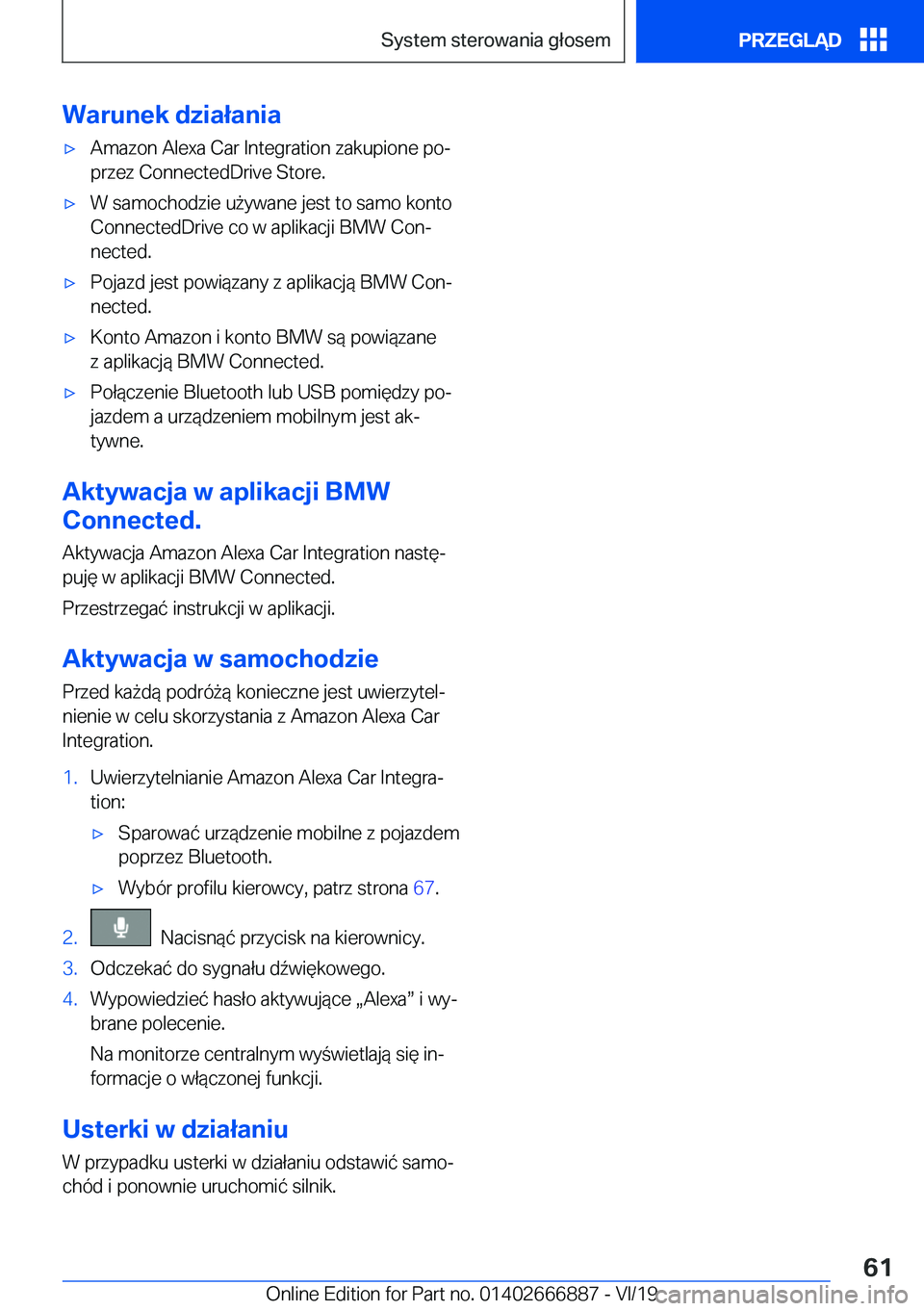 BMW X4 M 2020  Instrukcja obsługi (in Polish) �W�a�r�u�n�e�k��d�z�i�a�ł�a�n�i�a'x�A�m�a�z�o�n��A�l�e�x�a��C�a�r��I�n�t�e�g�r�a�t�i�o�n��z�a�k�u�p�i�o�n�e��p�oj
�p�r�z�e�z��C�o�n�n�e�c�t�e�d�D�r�i�v�e��S�t�o�r�e�.'x�W��s�a�m�o�c