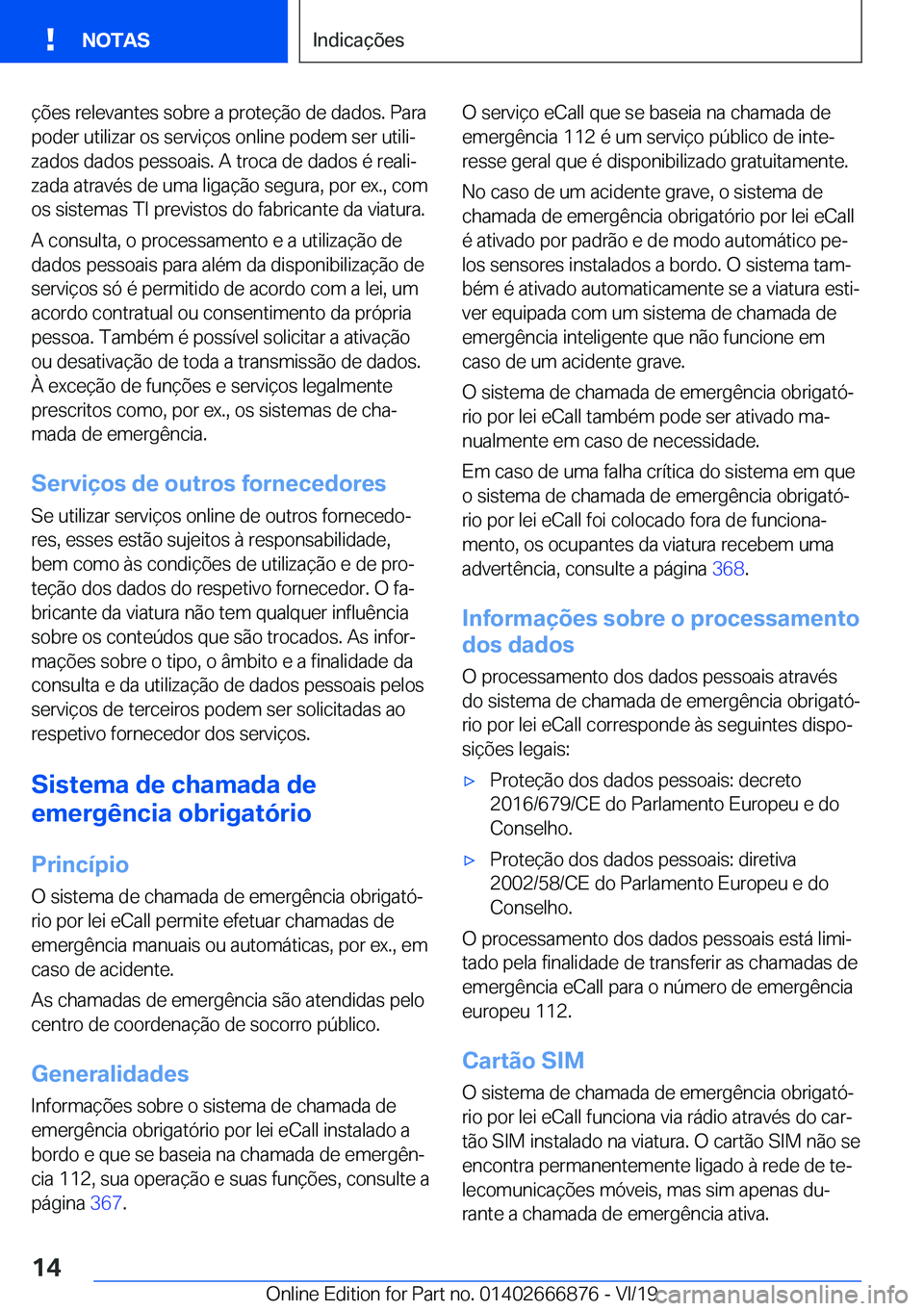 BMW X4 M 2020  Manual do condutor (in Portuguese) �