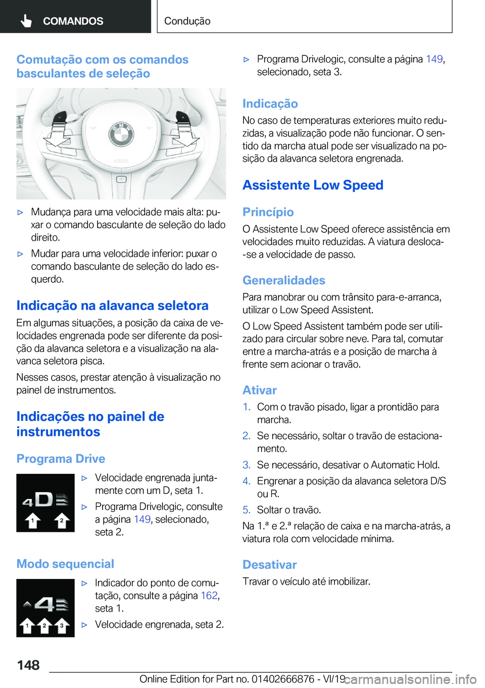 BMW X4 M 2020  Manual do condutor (in Portuguese) �C�o�m�u�t�a�
