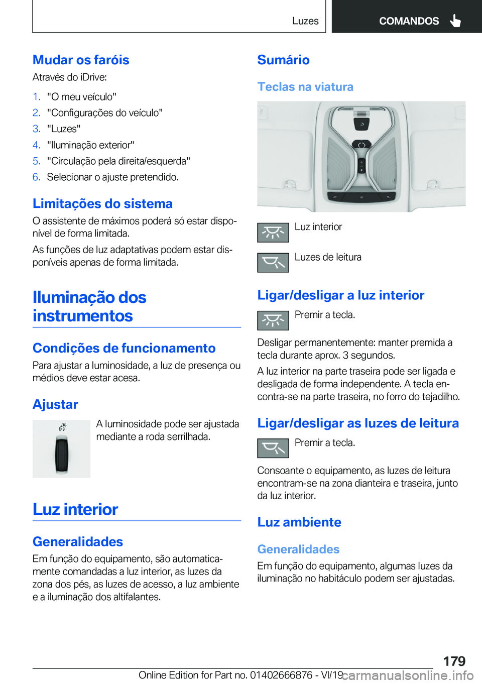 BMW X4 M 2020  Manual do condutor (in Portuguese) �M�u�d�a�r��o�s��f�a�r�