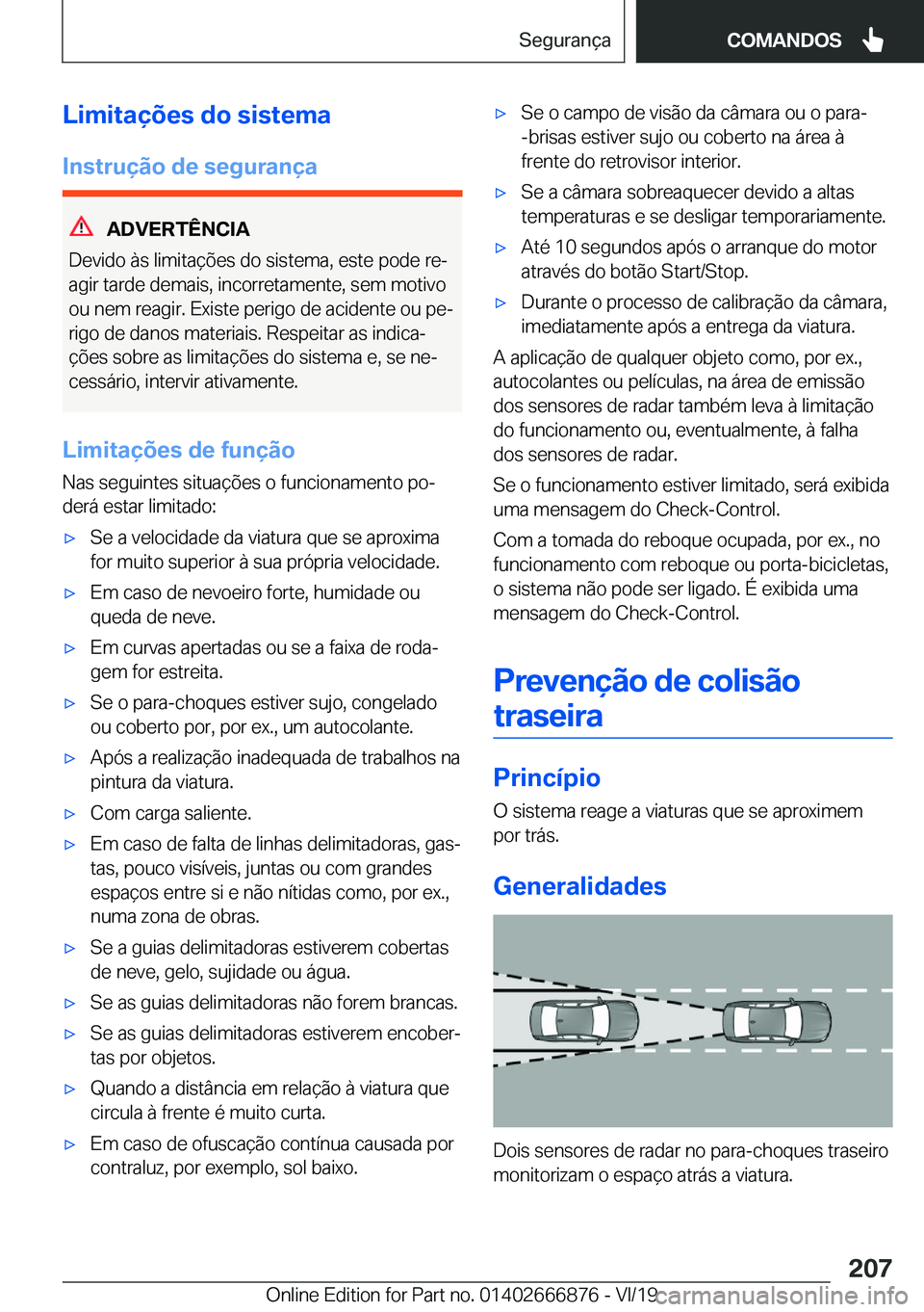 BMW X4 M 2020  Manual do condutor (in Portuguese) �L�i�m�i�t�a�