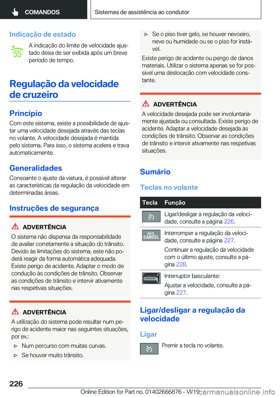 BMW X4 M 2020  Manual do condutor (in Portuguese) �I�n�d�i�c�a�