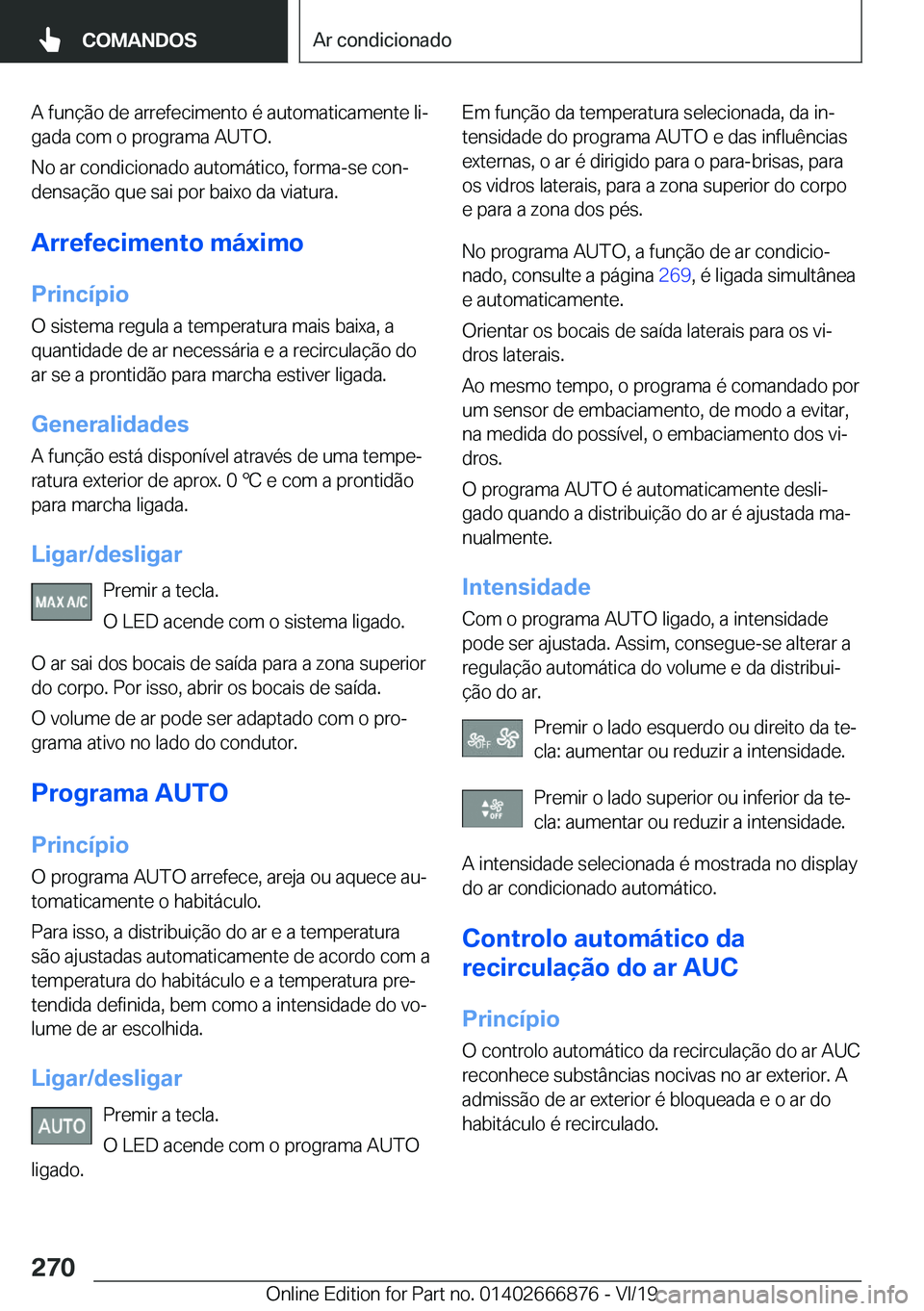 BMW X4 M 2020  Manual do condutor (in Portuguese) �A��f�u�n�