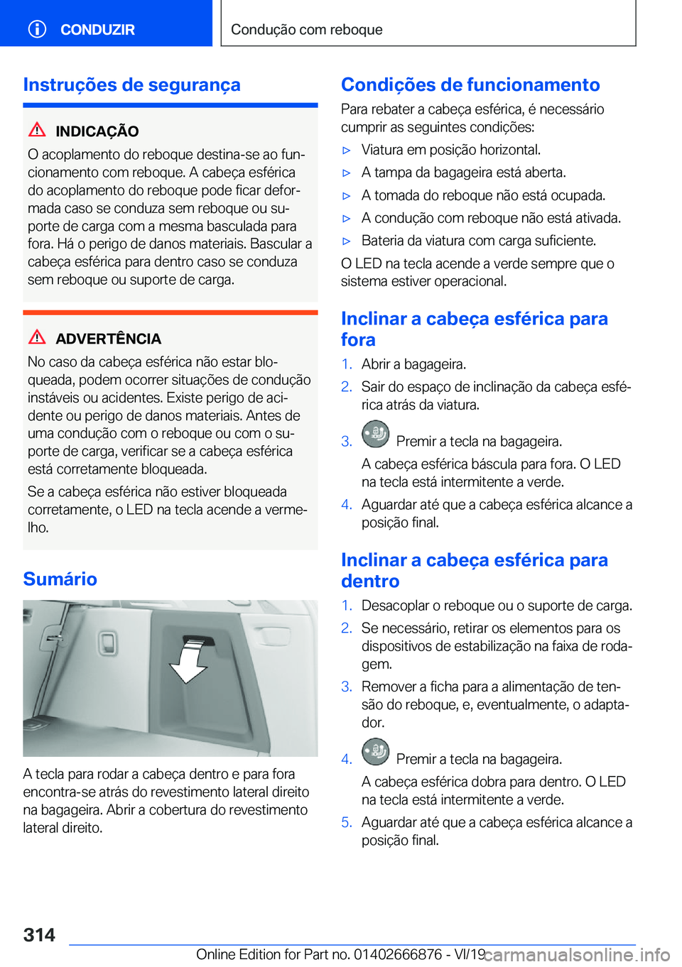 BMW X4 M 2020  Manual do condutor (in Portuguese) �I�n�s�t�r�u�