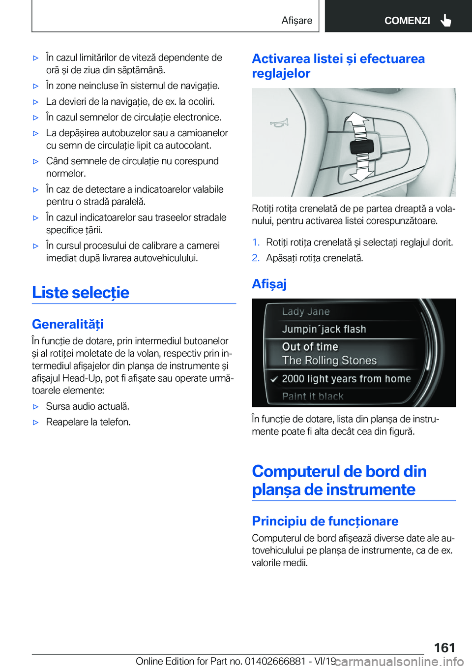 BMW X4 M 2020  Ghiduri De Utilizare (in Romanian) 'x�