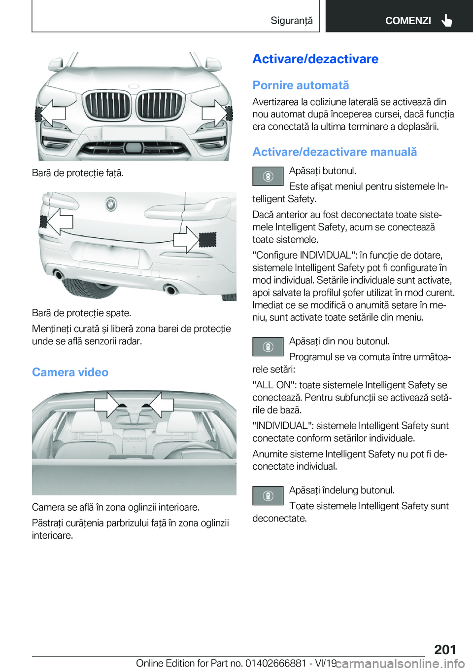 BMW X4 M 2020  Ghiduri De Utilizare (in Romanian) �B�a�r�