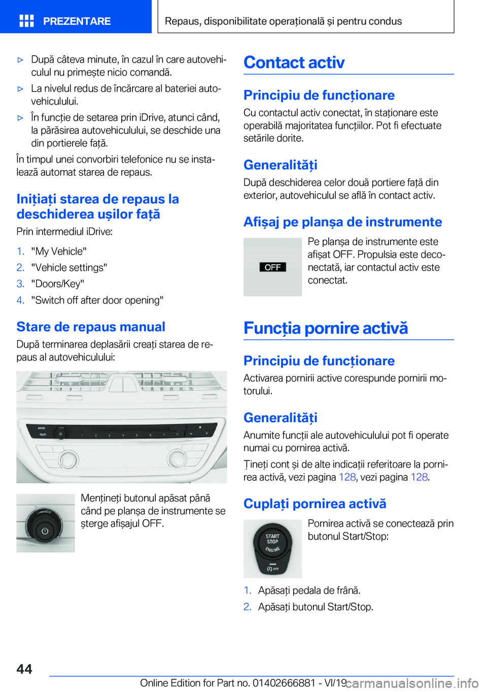 BMW X4 M 2020  Ghiduri De Utilizare (in Romanian) 'x�D�u�p�