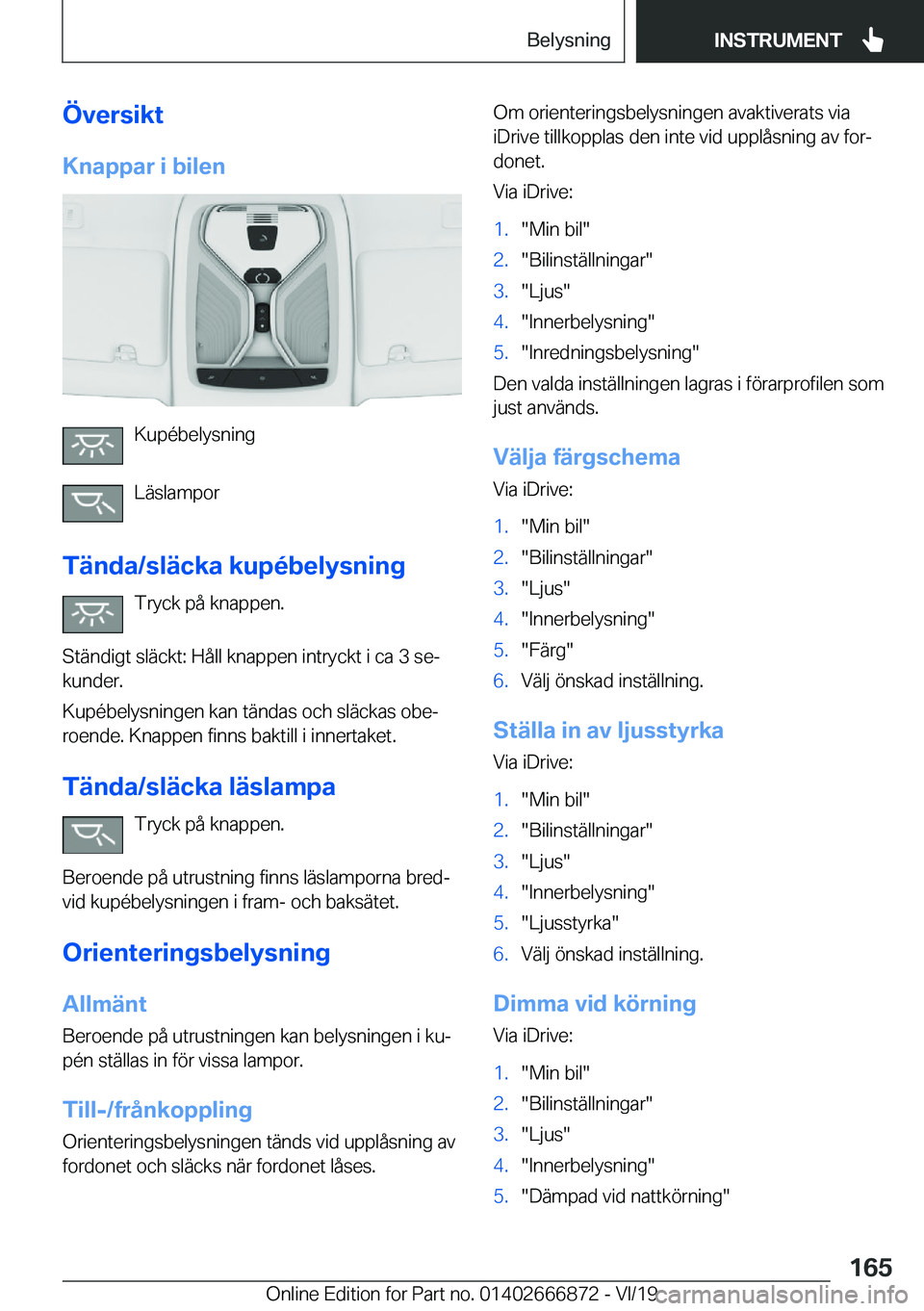 BMW X4 M 2020  InstruktionsbÖcker (in Swedish) �