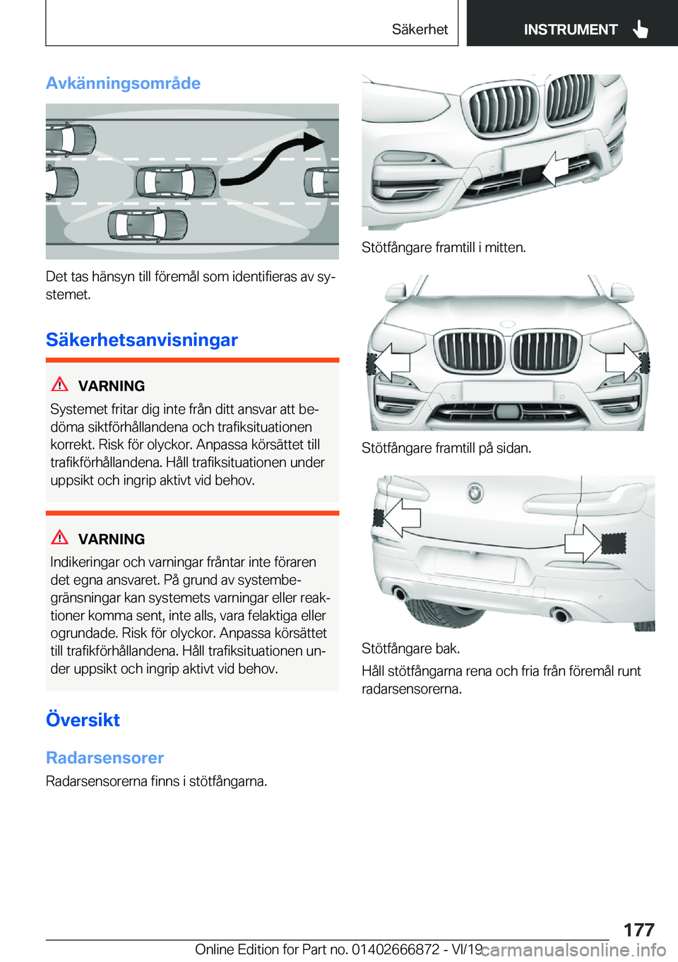 BMW X4 M 2020  InstruktionsbÖcker (in Swedish) �A�v�k�ä�n�n�i�n�g�s�o�m�r�å�d�e
�D�e�t��t�a�s��h�ä�n�s�y�n��t�i�l�l��f�
