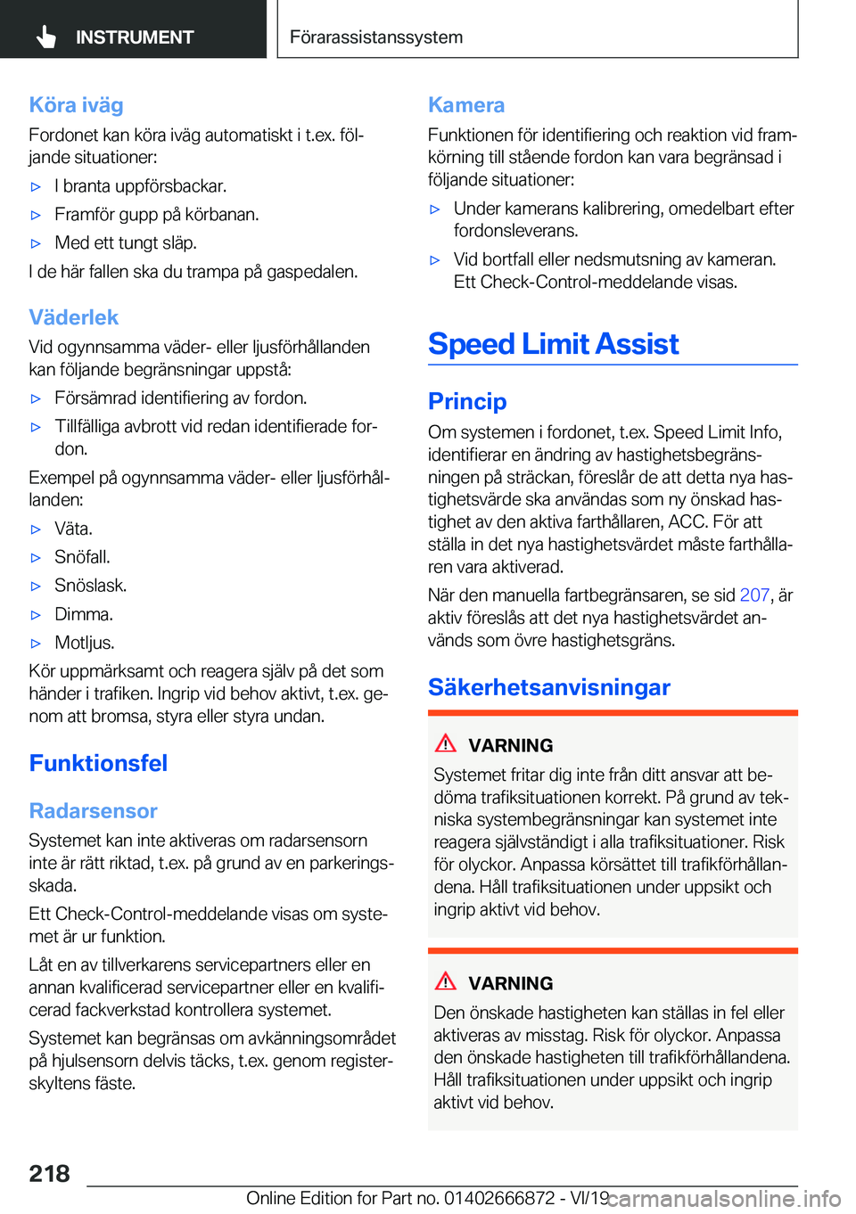 BMW X4 M 2020  InstruktionsbÖcker (in Swedish) �K�