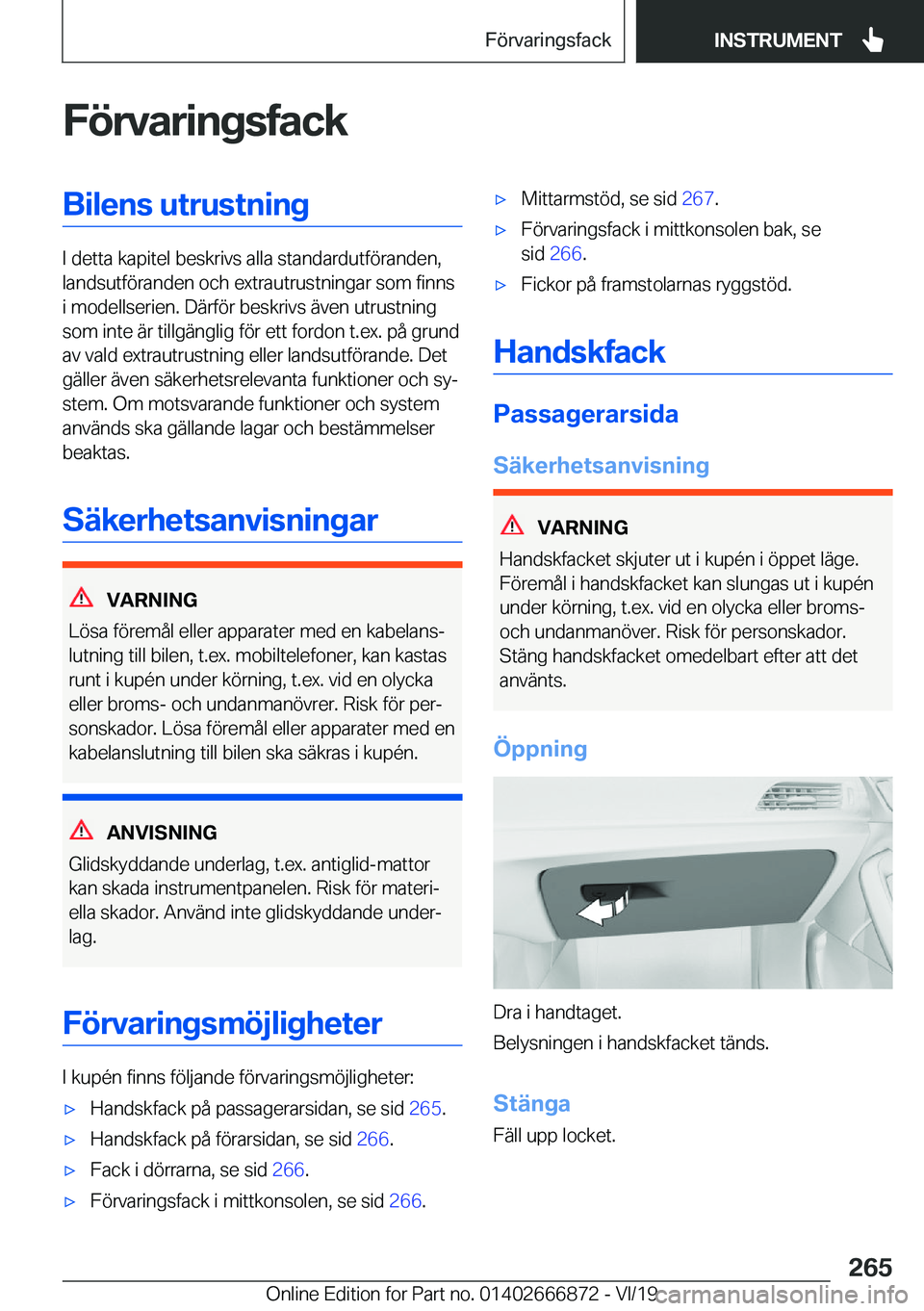 BMW X4 M 2020  InstruktionsbÖcker (in Swedish) �F�