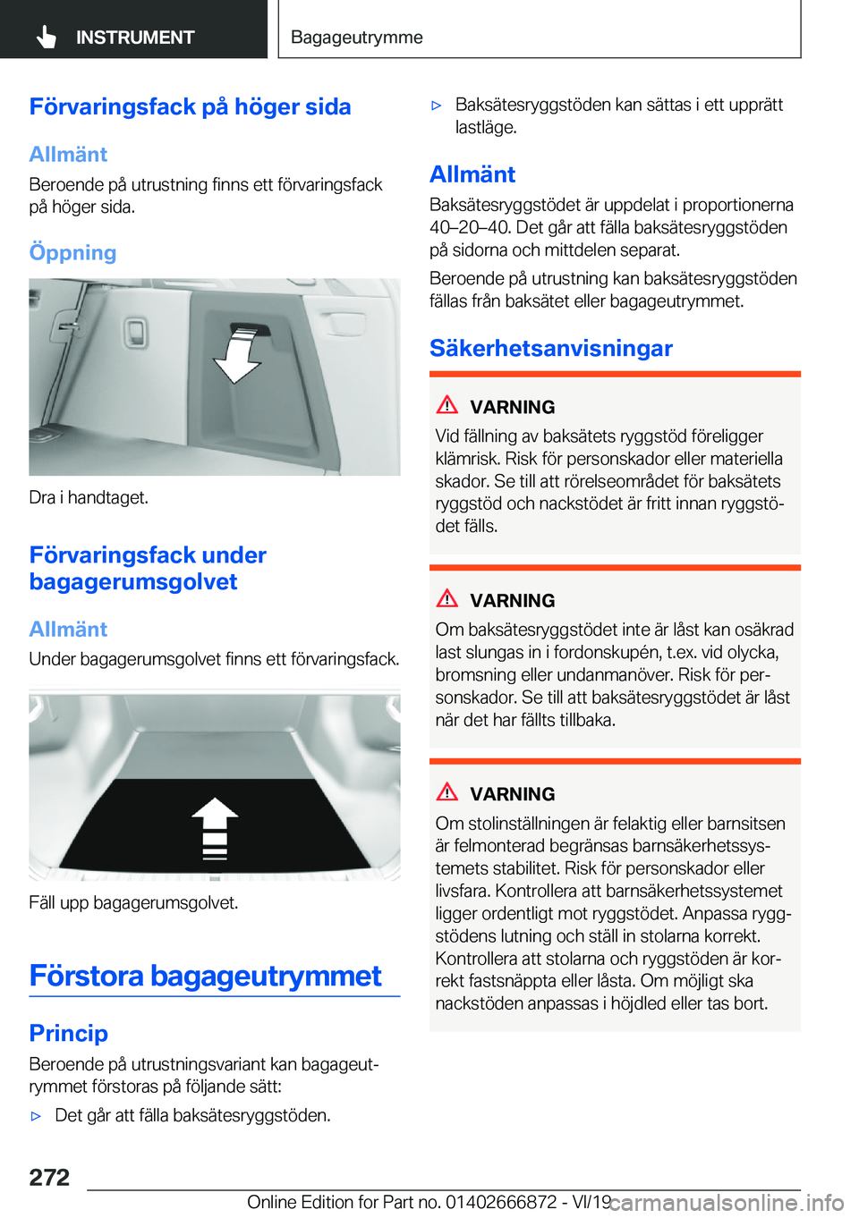 BMW X4 M 2020  InstruktionsbÖcker (in Swedish) �F�