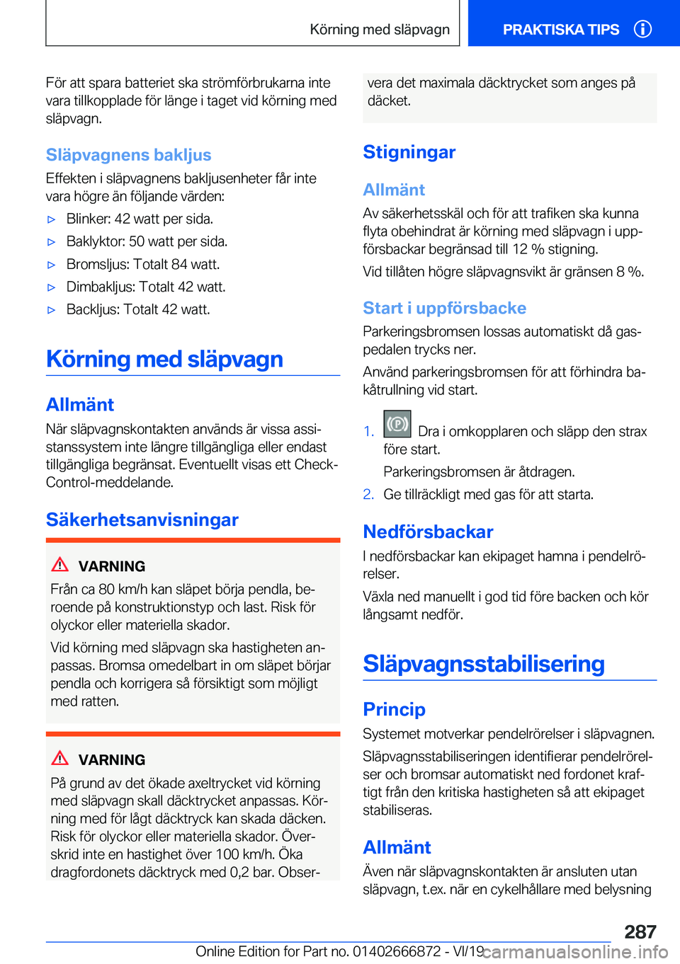 BMW X4 M 2020  InstruktionsbÖcker (in Swedish) �F�