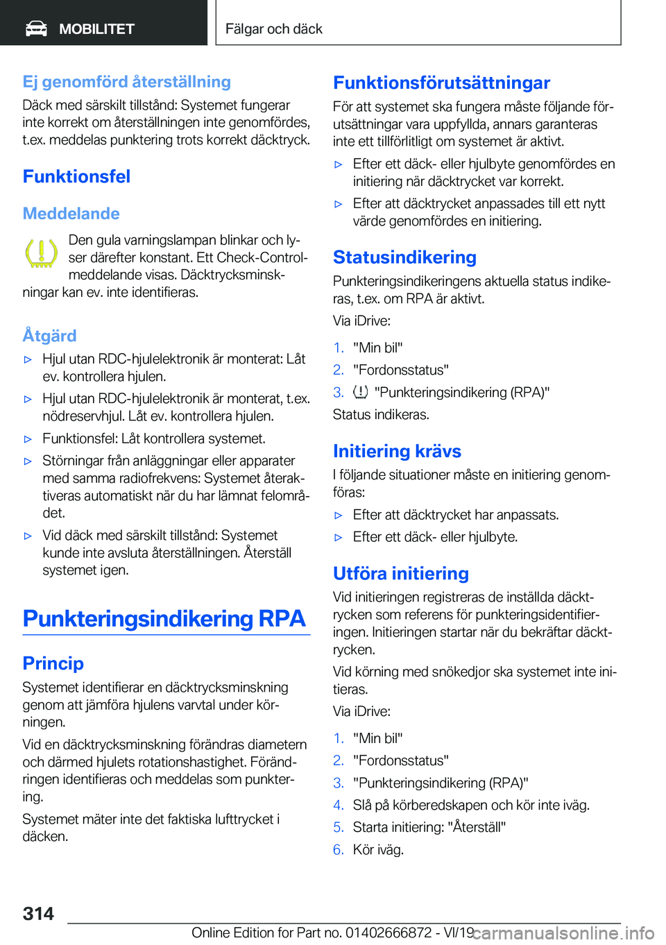 BMW X4 M 2020  InstruktionsbÖcker (in Swedish) �E�j��g�e�n�o�m�f�