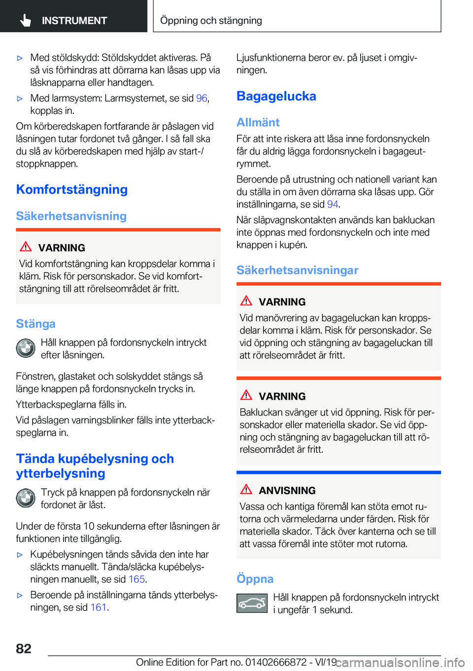BMW X4 M 2020  InstruktionsbÖcker (in Swedish) 'x�M�e�d��s�t�