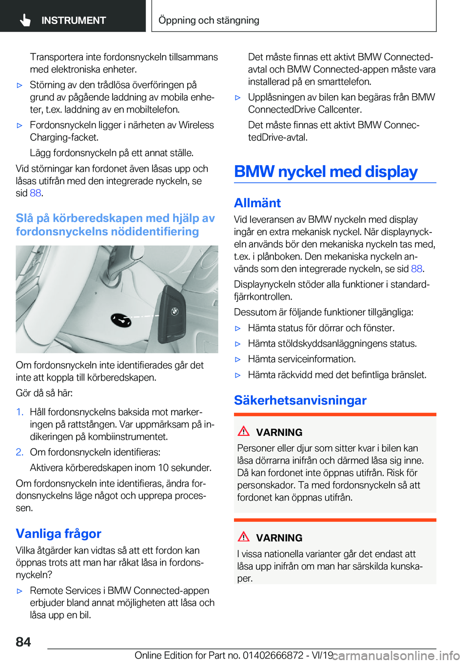 BMW X4 M 2020  InstruktionsbÖcker (in Swedish) �T�r�a�n�s�p�o�r�t�e�r�a��i�n�t�e��f�o�r�d�o�n�s�n�y�c�k�e�l�n��t�i�l�l�s�a�m�m�a�n�s
�m�e�d��e�l�e�k�t�r�o�n�i�s�k�a��e�n�h�e�t�e�r�.'x�S�t�