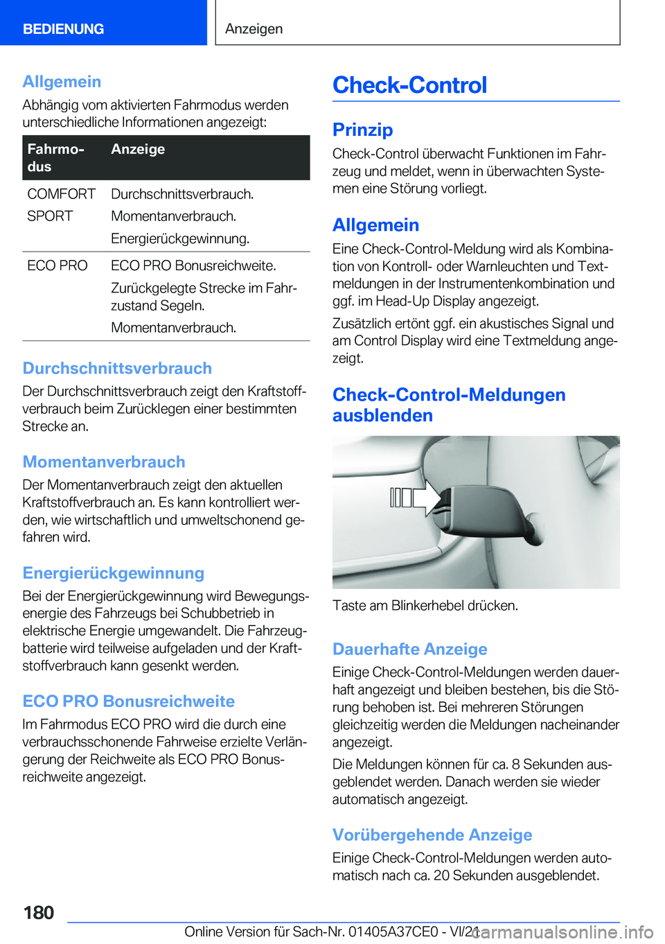 BMW X5 2022  Betriebsanleitungen (in German) �A�l�l�g�e�m�e�i�n�A�b�h�