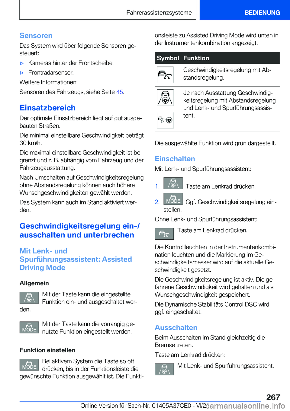 BMW X5 2022  Betriebsanleitungen (in German) �S�e�n�s�o�r�e�n
�D�a�s��S�y�s�t�e�m��w�i�r�d��