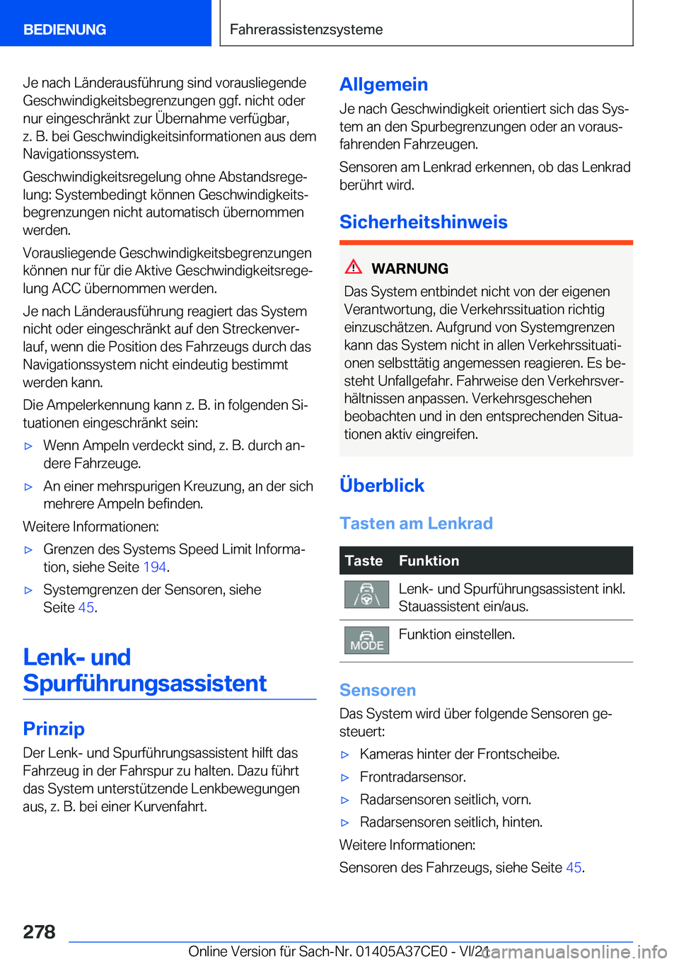 BMW X5 2022  Betriebsanleitungen (in German) �J�e��n�a�c�h��L�