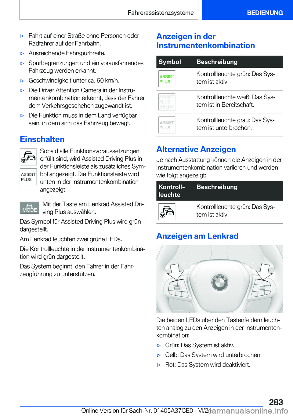 BMW X5 2022  Betriebsanleitungen (in German) x�F�a�h�r�t��a�u�f��e�i�n�e�r��S�t�r�a�