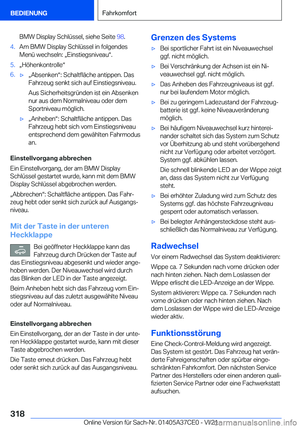 BMW X5 2022  Betriebsanleitungen (in German) �B�M�W��D�i�s�p�l�a�y��S�c�h�l�