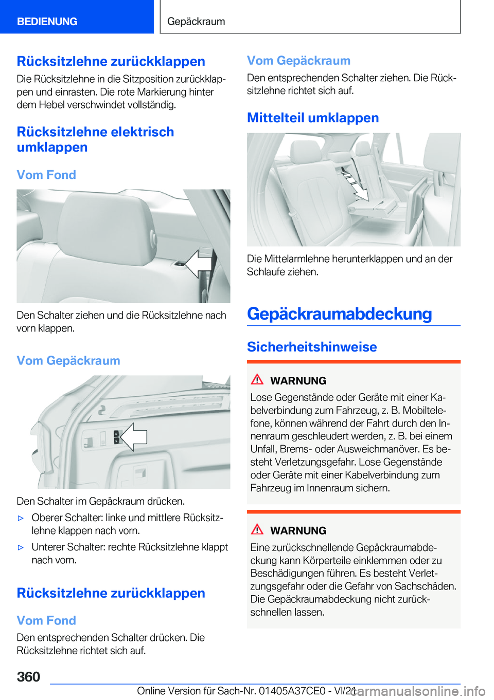 BMW X5 2022  Betriebsanleitungen (in German) �R�