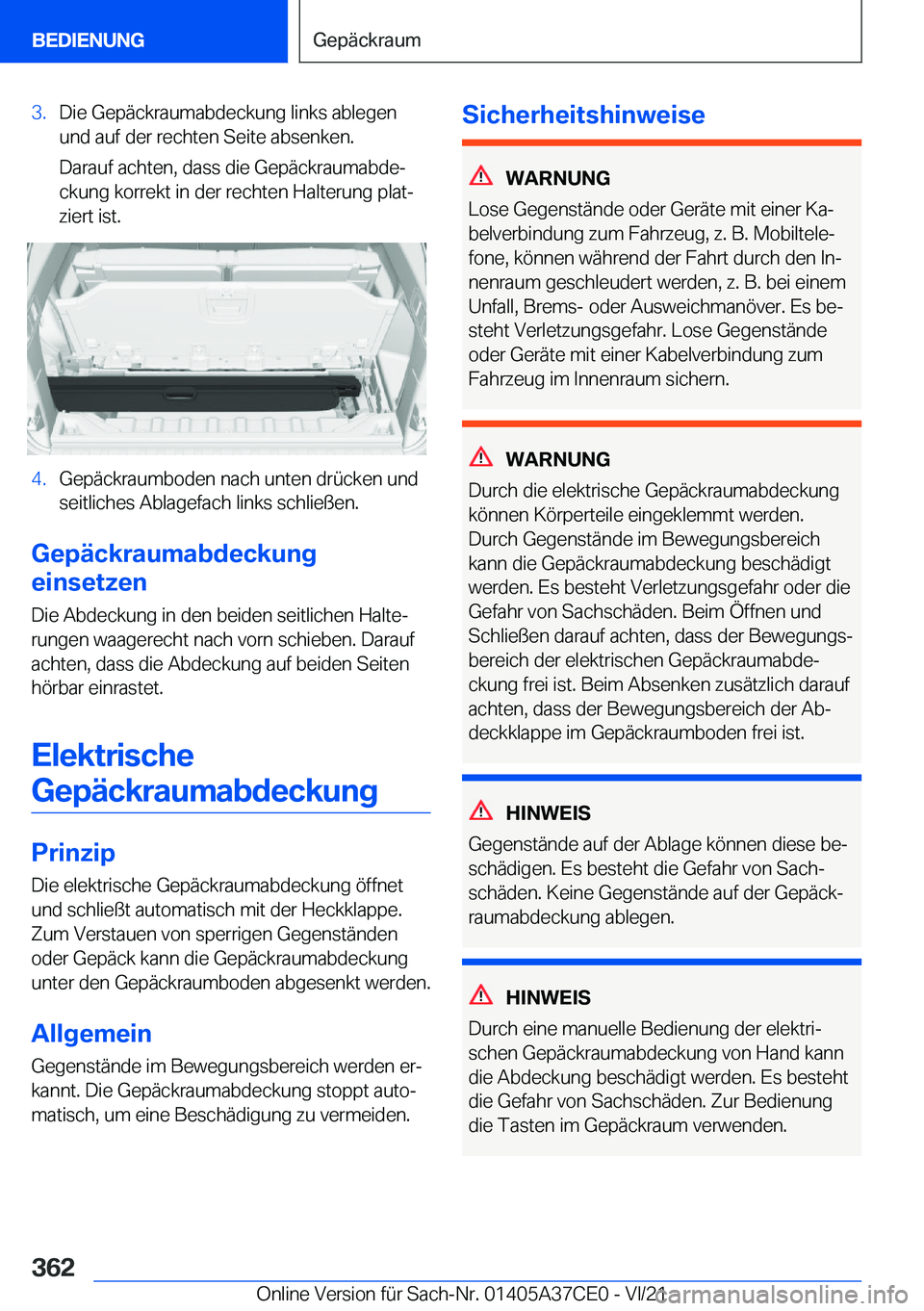 BMW X5 2022  Betriebsanleitungen (in German) �3�.�D�i�e��G�e�p�