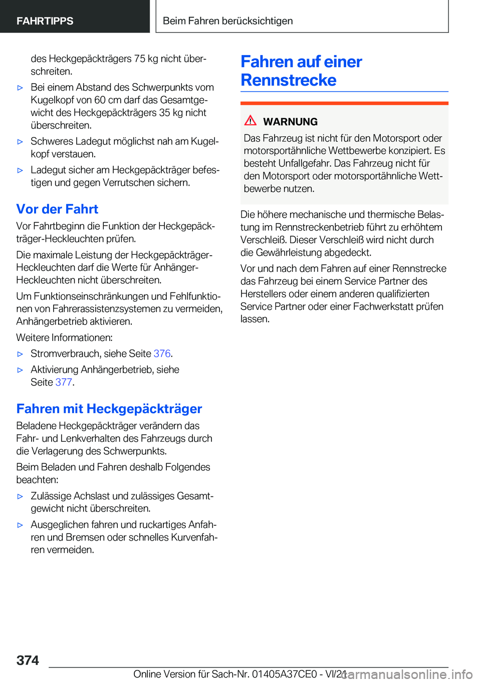 BMW X5 2022  Betriebsanleitungen (in German) �d�e�s��H�e�c�k�g�e�p�