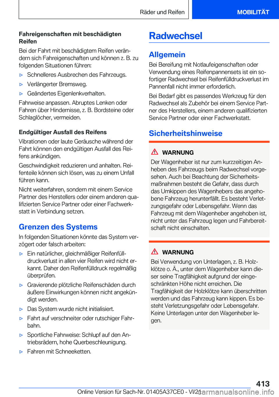 BMW X5 2022  Betriebsanleitungen (in German) �F�a�h�r�e�i�g�e�n�s�c�h�a�f�t�e�n��m�i�t��b�e�s�c�h�