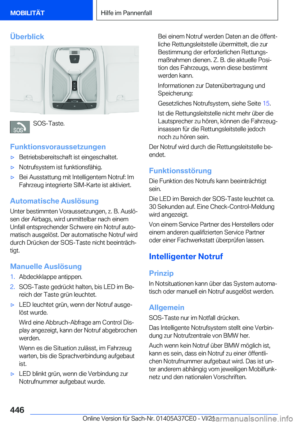 BMW X5 2022  Betriebsanleitungen (in German) �