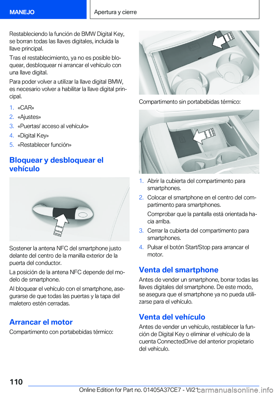 BMW X5 2022  Manuales de Empleo (in Spanish) �R�e�s�t�a�b�l�e�c�i�e�n�d�o��l�a��f�u�n�c�i�